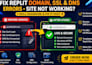 fix replit domain issues SSL ds errors resolve site app